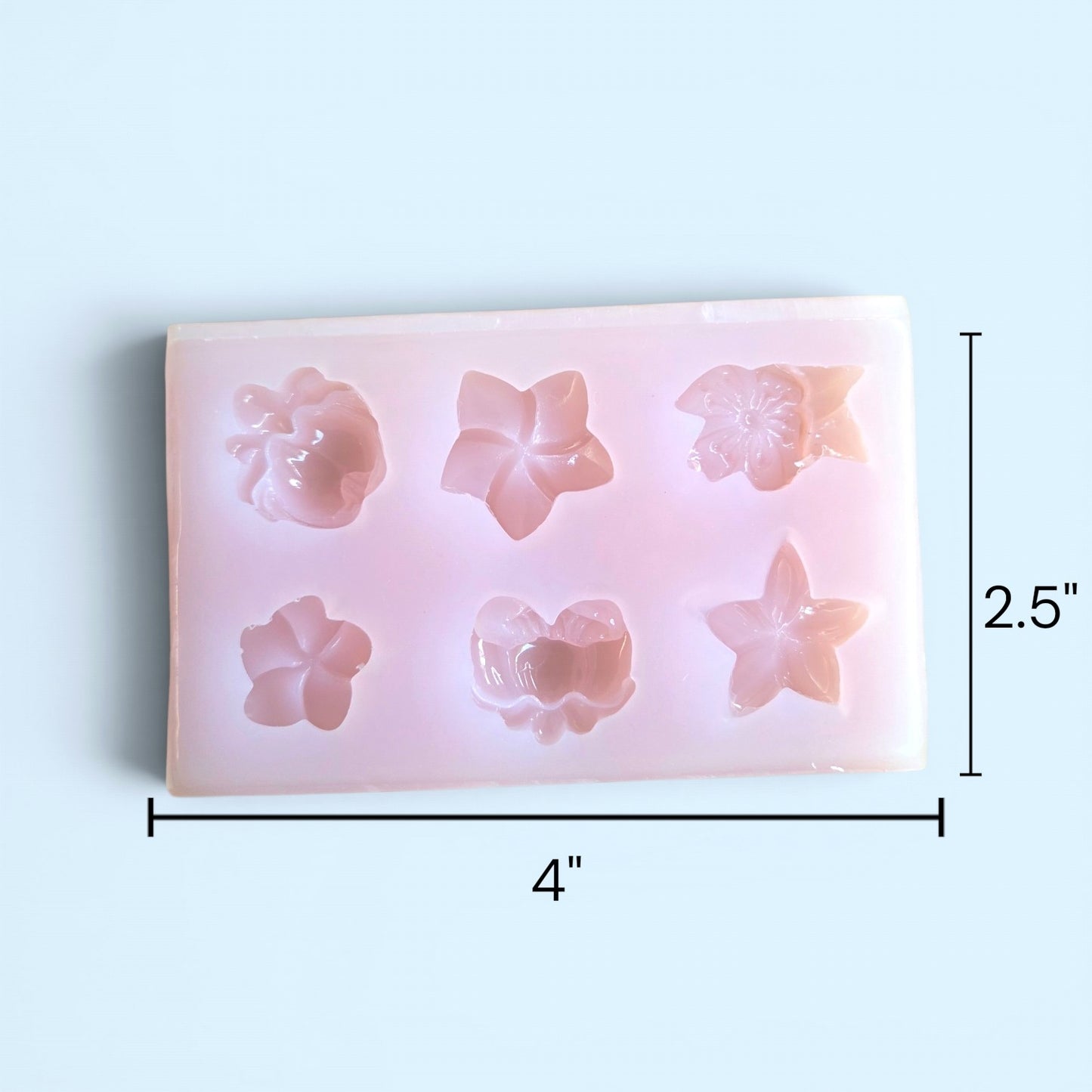 Hibiscus & Plumeria silicone mold