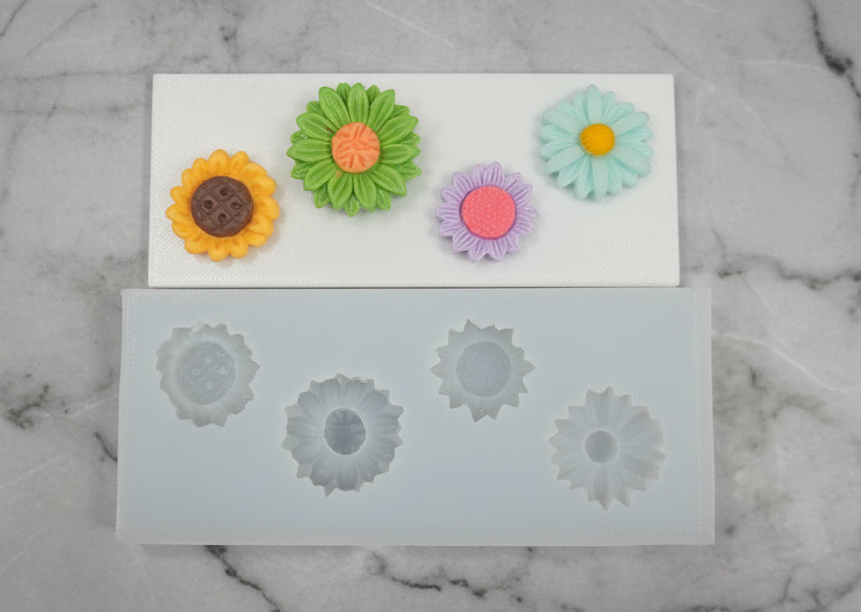 Sunflower & Daisy Silicone Mold - Halloween