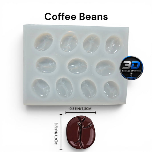 Mini Coffee Bean Silicone Mold - NEW