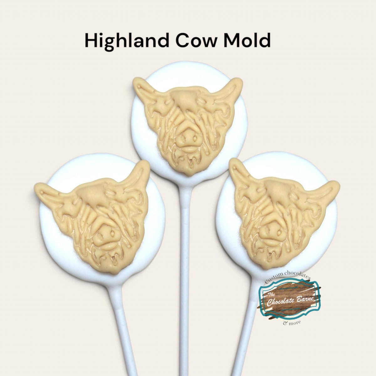 Highland Cow Face Silicone Mold - NEW
